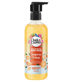 Buds & Berries Tangerine Orange, Detox and Refresh Vitamin C Enriched Body Wash for Soft and Smooth Skin | No Soap, No Paraben, No Phthalate Shower Gel (300 ml) (Free Shipping)