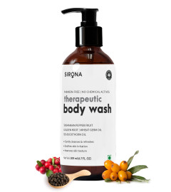 Sirona Natural Anti Fungal Therapeutic Body Wash for Men & Women- 200 ml | Shower Gel for Promotes Healthy Feet, Skin & Nails (Free Shipping)