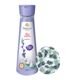 Yardley London Floral Essence Shower Gel, Gardenia & Waterlily, Body Wash (250 ml) With Shower Cap (Free Shipping)