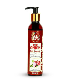 The Indie Earth Rote-Zwiebel-Shampoo mit Koffein-Curryblatt 200 ml (Kostenloser Versand)