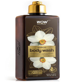 WOW Skin Science Nargis Body Wash - Soften & Revive Skin - for All Skin Types - No Parabens, Sulphate & Color - 250mL ( Free Shipping )