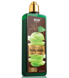WOW Skin Science Green Apple Foaming Body Wash - No Parabens, Sulphate, Silicones & Color - 250mL` ( Free Shipping )