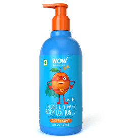 WOW Skin Science Kids Plush & Plump Body Lotion - Sweet Orange - SPF 15 - No Parabens, Mineral Oil, Silicones & Color - 300mL ( Free Shipping )