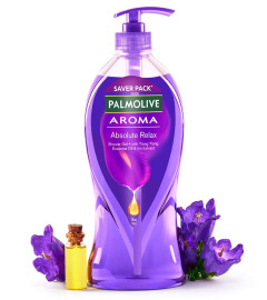 Palmolive Iris Flower & Ylang Ylang Essential Oil Aroma Absolute Relax Body Wash I Moisturizing | Soft & Youthful skin I No paraben & silicone, pH balanced, Body Wash 750ml ( Free Shipping )
