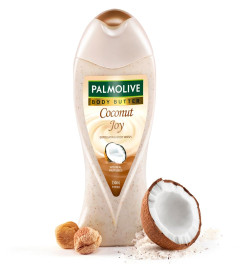 Palmolive Coconut, Jojoba Butter & Apricot Coconut Joy Body Wash | Exfoliating & Moisturizing |Youthful skin | No paraben & silicones, pH balanced, Body Wash 250ml ( Free Shipping )