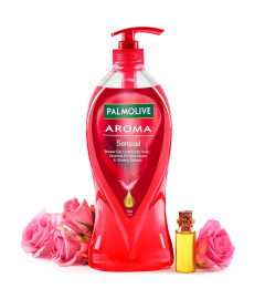 Palmolive Rose, Orange Essential Oil & Ginseng Aroma Sensual Body Wash | Soothing & Brightening | Glowing & Youthful skin | No paraben & silicones, pH balanced, Body Wash 750ml ( Free Shipping )