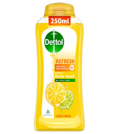 Dettol Body Wash and Shower Gel for Women and Men, Refresh - 250ml | Soap-Free Bodywash | 12h Odour Protection ( Free Shipping )