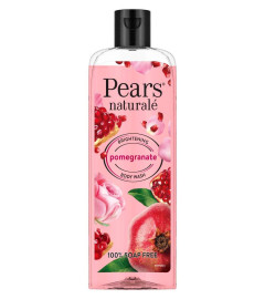 Pears Naturale Brightening Pomegranate Body Wash 250 ml, 100% Natural Ingredients, Liquid Shower Gel with Rose Extract for Glowing Skin - Paraben Free ( Free Shipping )