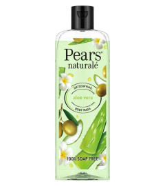 Pears Naturale Detoxifying Aloe Vera Body Wash 250 ml, 100% Natural Ingredients, Liquid Shower Gel with Olive Oil for Glowing Skin - Paraben Free ( Free Shipping )