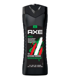Axe Africa 3 In 1 Body, Face & Hair Wash for Men, Long-Lasting Refreshing Mandarin & Sandalwood Fragrance for Up To 12hrs,Removes Odor & Bacteria, No Parabens, Dermatologically Tested, 400ml ( Free Shipping )