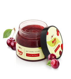 Plum BodyLovin' Drivin' Me Cherry Gel Body Scrub | Sulphate & Paraben Free | 100% Vegan | 200 g ( Free Shipping )