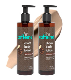 mCaffeine Deep Moisturizing Choco Body Lotion for Dry Skin (Pack of 2)All Season Moisturizer for Body with Cocoa Butter & Shea Butter Non-Sticky Body Lotion for Women & Men (500ml) (Free Shippng World)