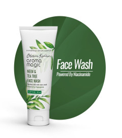 Aroma Magic Neem And Tea Tree Face Wash (PWRD by Niacinamide) - 100 ml (Free Shipping World)