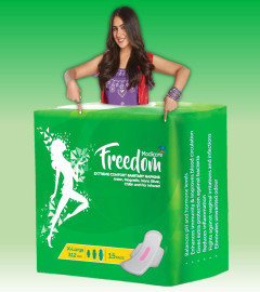 Modicare Freedom Extreme Comfort Sanitary Napkin - 15 Pads (X-Large 312mm)(Free Shipping World)