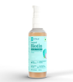 HK VITALS by HealthKart Biotin Hair Tonic for Hair Growth, with Red Onion Extract, Caffeine, & Anagain, Helps Strengthen Hair, All Hair Types, 50 ml ( Free Shipping )