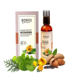 Richfeel Hair Root Nourisher/Tonic  For Hair Fall Control  Hair Growth Treatment  Trichologist Developed Formula  High Concentration  Oil & Silicone Free  80 ML ( Free Shipping )