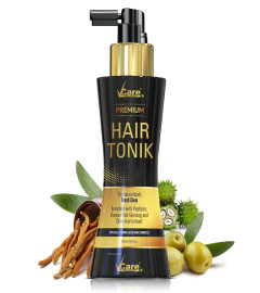 VCare Hair Growth Tonic For Women with Castor Oil and Olive Leaf Extract-Best Scalp Vitalizer Serum for All Hair Type- Control Hair Fall & Strengthens Hair 100ml (Pack Of 1) ( Free Shipping )