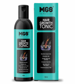MG8 Hair Growth Tonic|Nourishes Scalp & Hair, Strengthen Hair, Smooth, Shiny & Soft Hair, Prevents Hair Fall, Increases Hair length 100 ML ( Free Shipping )