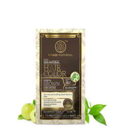Khadi Natural Henna Based Natural Brown Hair Color | Hair Color for Nourishing Hair Follicles | Covers grey hair|No Ammonia | Suitable for All Hair Types|150gm ( Free Shipping World)