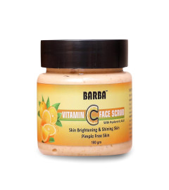 Barba Vitamin C Face Scrub For Skin Brightening,Shining,Pimple Free Skin 100gm ( Free Shipping Worldwide)
