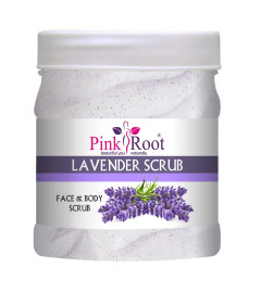 Pink Root Lavender Scrub Face & Body Scrub 500gm ( Free Shipping Worldwide)