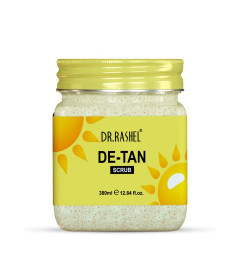 DR.RASHEL De-Tan Scrub For Face & Body (380 Ml) | Revitalizing Tan Removal Scrub | Cleanser Scrub For Deep Exfoliation | Dead Skin Remover Scrub | Blackhead Remover Scrub | Skin Brightening Lightening ( Free Shipping Worldwide )