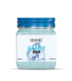 DR.RASHEL Ice Blue Scrub For Face & Body (380 Ml) | All Skin |Cleanser Scrub For Deep Exfoliation | Dead Skin Remover Scrub | Tan Removal | Blackhead Remover Scrub ( Free Shipping Worldwide )