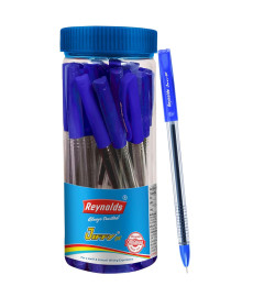 Reynolds JIFFY GEL 25 CT JAR - BLUE | Gel Pen Set With Comfortable Grip | Pens For Writing | School and Office Stationery | Pens For Students | 0.5 mm Tip Size( Free Shipping Worldwide )