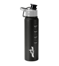 Milton Gripper Stainless Steel Water Bottle, 750 ml, Black | Leak Proof | Easy Grip | Light Weight ( Free Shipping worldwide )