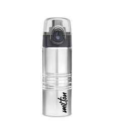 MILTON Vogue 500 Stainless Steel Water Bottle, 490 ml, Silver | Single walled | Leak Proof | Easy Grip | Easy to Carry | Gym Bottle | Home | Kitchen | Hiking | Treking Bottle | Travel Bottle ( Free Shipping worldwide )