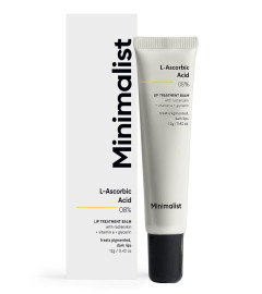Minimalist 8% L-Ascorbic Acid Lip Treatment Balm with Vitamin E, Radianskin & Glycerine for Pigmented & Dark Lips | For Women & Men | 12 gm ( Free Shipping worldwide )