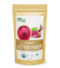 Organic Zing Organic Beetroot Powder - USDA Organic Certified/Vegan/Preservative Free/Product of India - 227gm Resalable Pack (Pack of 1) ( Free Shipping worldwide )