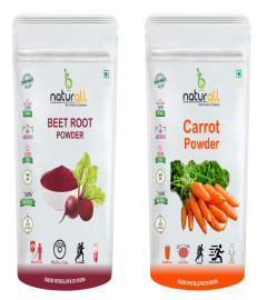 B Naturall Beet Root Powder and Carrot Powder - 500 GM Each Super Saver Combo Pack by B Naturall ( Free Shipping worldwide )