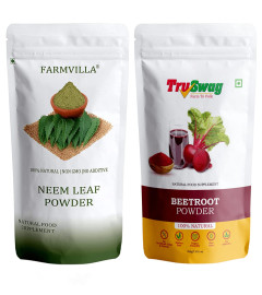 TruSwag Natural Organic Beetroot and Neem Powder - 100GR ( Free Shipping worldwide )