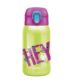 Milton Jolly 375 Thermosteel Kids Water Bottle, 300 ml, Green ( Free Shipping worldwide )