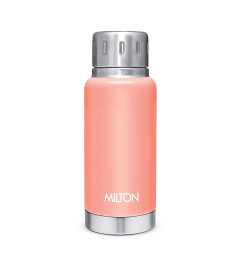 Milton Elfin 160 Thermosteel Hot and Cold Water Bottle, 160 ml, Peach | Leak Proof | Easy to Carry | Office Bottle | Hiking | Trekking | Travel Bottle | Gym | Home | Kitchen Bottle ( Free Shipping worldwide )