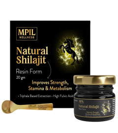 MPIL Shilajit Resin | Himalayan Shilajeet with Triphala Based Extraction | Helps in Strength and Stamina Booster | Shilajit for men and women | Build Muscle Mass | Lab Tested | 20 gm ( Free Shipping worldwide )