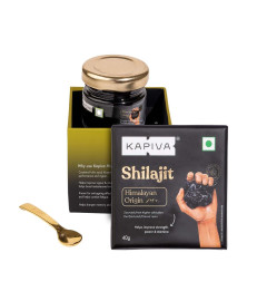 Kapiva Himalayan Shilajit/Shilajeet Resin 40g - For Endurance and Stamina | Contains Lab Report ( Free Shipping worldwide )