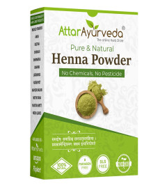 Attar Ayurveda Natural Henna powder for hair Colour and Growth (200 gm) ( Free Shipping worldwide )