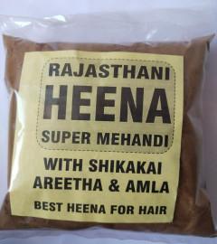 Agarwal Enterprisess Rajasthani Heena Super Mehandi 100% Natural Henna Powder Hair Color with Brush Free (250) ( Free Shipping worldwide )