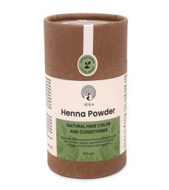 Idika Henna Powder For Hair | Premium 100% Natural & Herbal Henna Leaves Powder | Organic Hair Coloring Solution For Grey Hairs | Women & Men | Chemical-Free Mehandi Powder | Pack Of 1 ( Free Shipping worldwide )