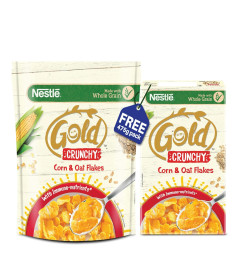 NESTLE GOLD Crunchy Oat and Corn Flakes, Combo Pack - 850g + 475g ( Free Shipping worldwide )