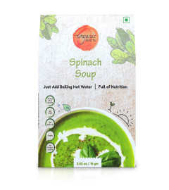 Organic Roots Spinach Soup, Palak Instant Soup Packets, Healthy Natural Ready To Cook Vegetable Soup Mix Powder, Pack of 4 (15G Each, 165Ml) ( Free Shipping worldwide )