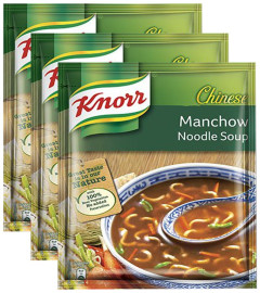 Big Bazaar Combo - Knorr Chinese Manchow Noodles Soup, 45g (Buy 2 Get 1, 3 Pieces) Promo Pack (Free World Wide Shipping)