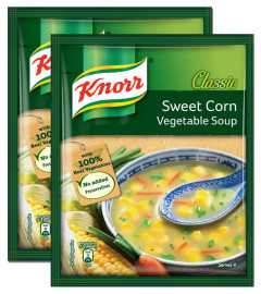 Knorr Classic Sweet Corn Veg Soup, 44g (Pack of 2) Promo Pack (Free World Wide Shipping)