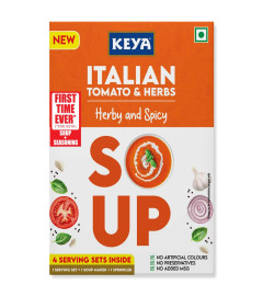 Keya Fresh and Delicious Italian Soup | Tomato & Herbs | Instant Mix | Herby & Spicy | No Added Preservatives | No Chemical | Serves 4| 56g (Free World Wide Shipping)