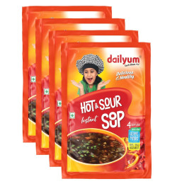dailyum-instant-hot-n-sour-soup-pack-of-4-ready-to-eat-instant-soup-100-natural-no-msg-no-chemical-preservatives-no-artificial-flavours-each-50g-pack-serves-4-free-world-wide-shipping