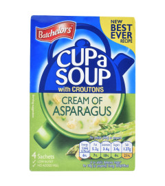 Batchelors Cup a Soup with Croutons, Cream of Asparagus (4 Sachets) - 117g (Free World Wide Shipping)