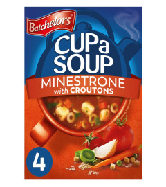 Batchelor's Cup A Soup with Croutons 4 Sachets - Minestrone, 94 g (Free World Wide Shipping)