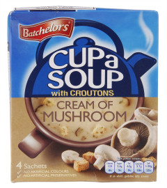 Batchelors Cup a Soup, Mushroom and Croutons, 99g (Free World Wide Shipping)